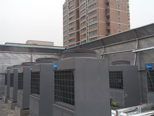 河南飯店空調外機降噪項目